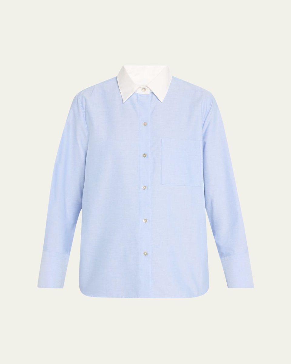 Classic Oxford Shirt with Contrast Coll